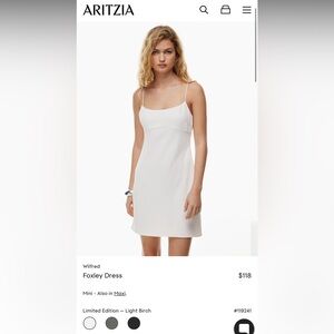 Aritzia Foxley dress in light birch - sold out online